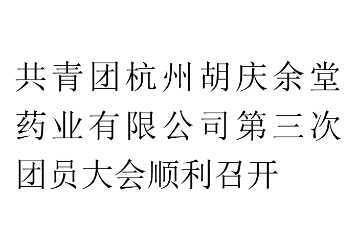 共青团杭州龙八long8玩家药业有限公司第三次团员大会顺利召开
